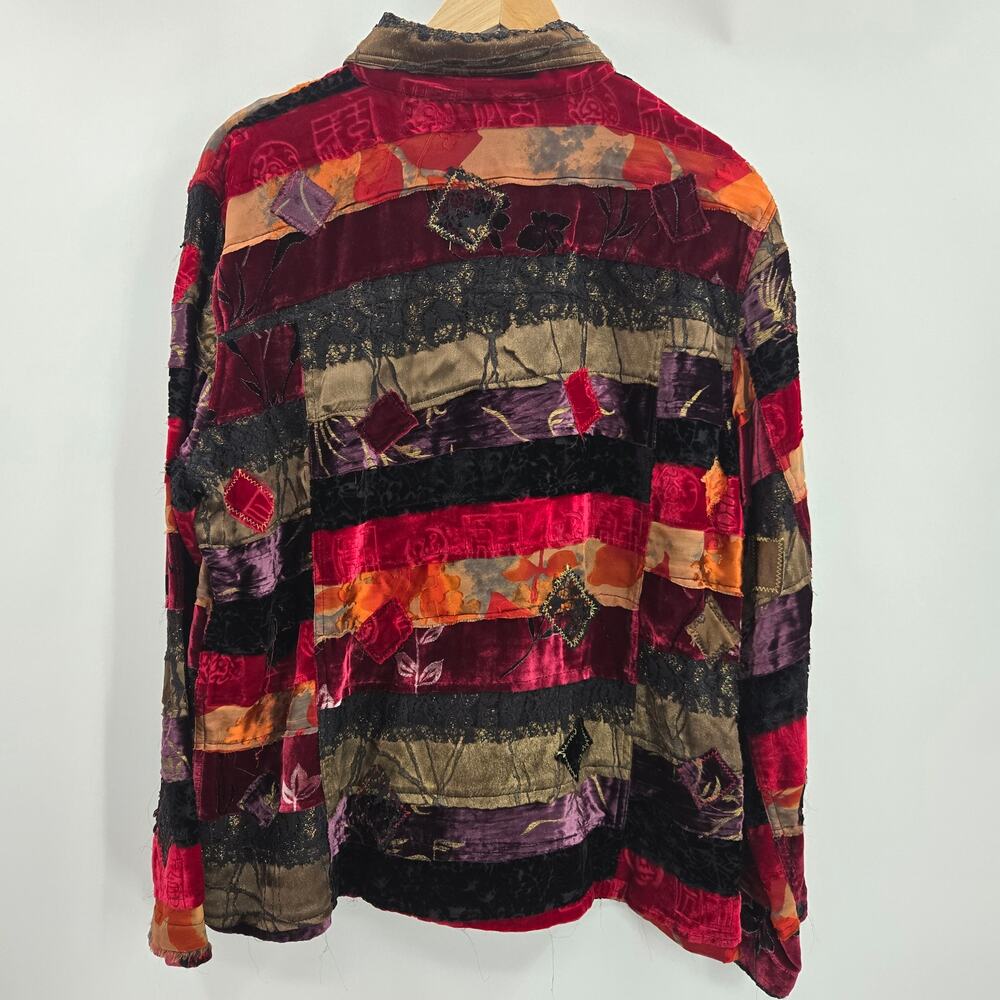 Chico's Multicolor Patchwork Jacket - image 7